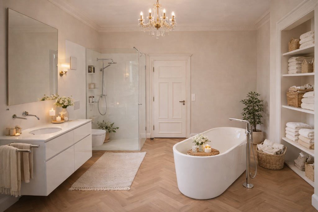 Historischer Charme, modern interpretiert — Badezimmer